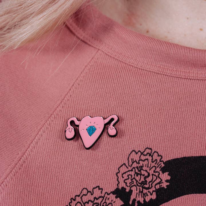 Girl Gang Craft - Wholesale Lapel Pin/Button - Uterus Enamel Pin4