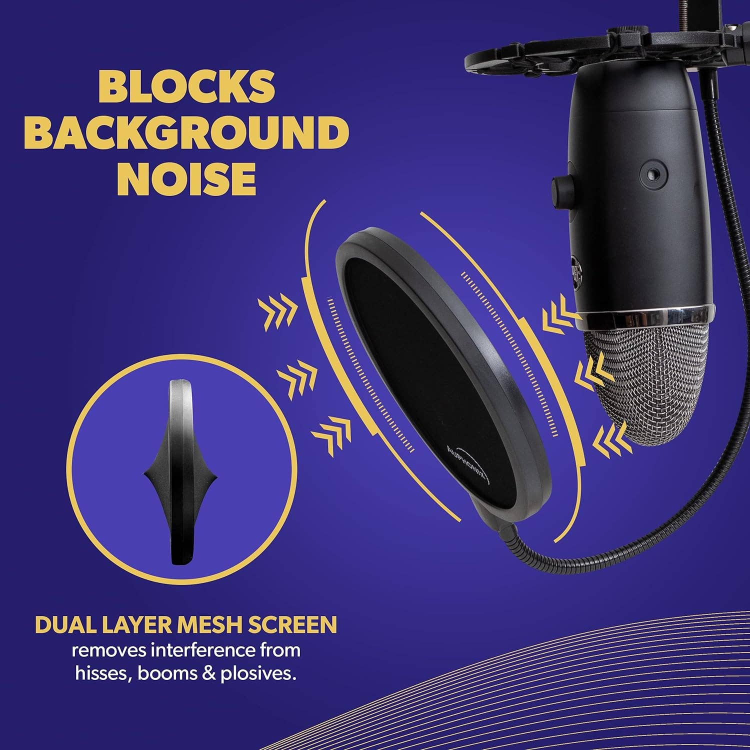 Above Edge - Wholesale Music Accessory - Pop Filter Screen for Microphones3