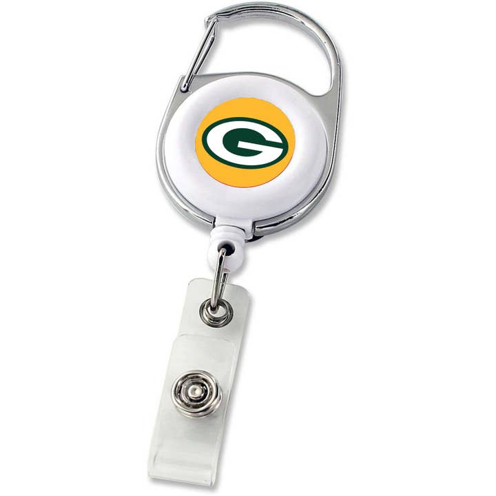 Aminco USA - Wholesale Badge Accessory - Unisex - NFL Green Bay Packers Deluxe Clip Badge Reel