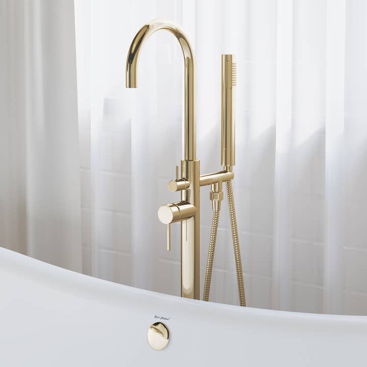 Swiss Madison - Wholesale Bathroom Accessory Set - Ivy Freestanding Bathtub Faucet in Brushed Gold9