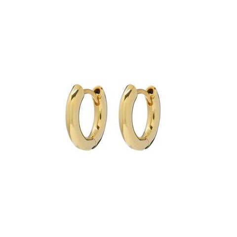 Luv AJ - Wholesale Huggie Earrings - Plain Amalfi Huggies- Gold