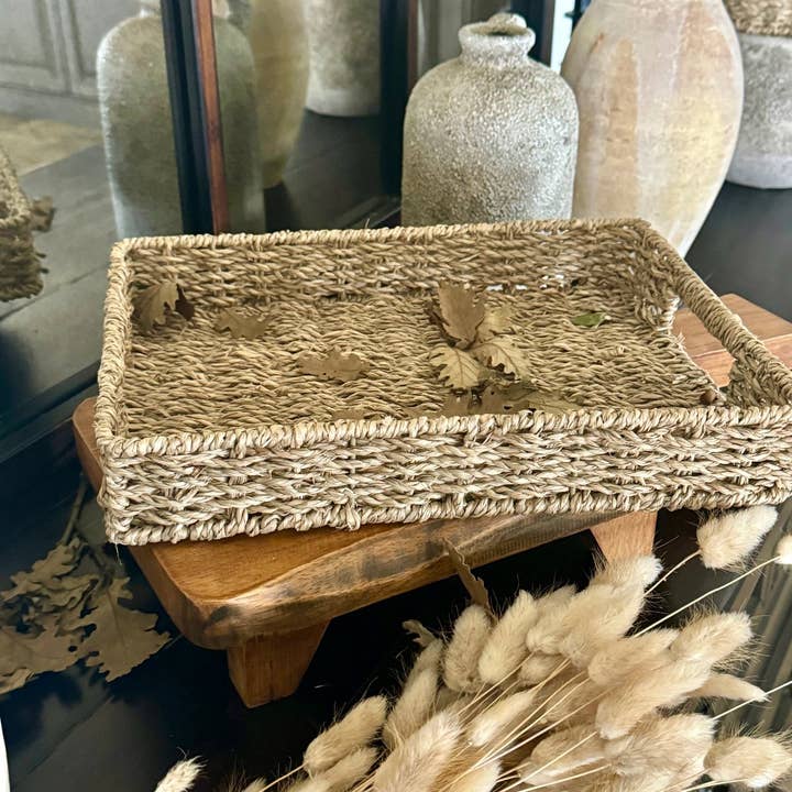 WG-1010 - Rectangle Seagrass Tray for wholesale by Collins Painting & Design