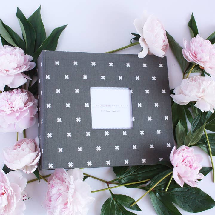 Libro de bebé XOXO Gris Oscuro para venta al por mayor de Oalalax Bebe