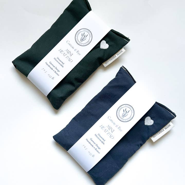 November Made - Wholesale Heating Pad - Neutral Mini Heart Heat Pad - Embroidered5