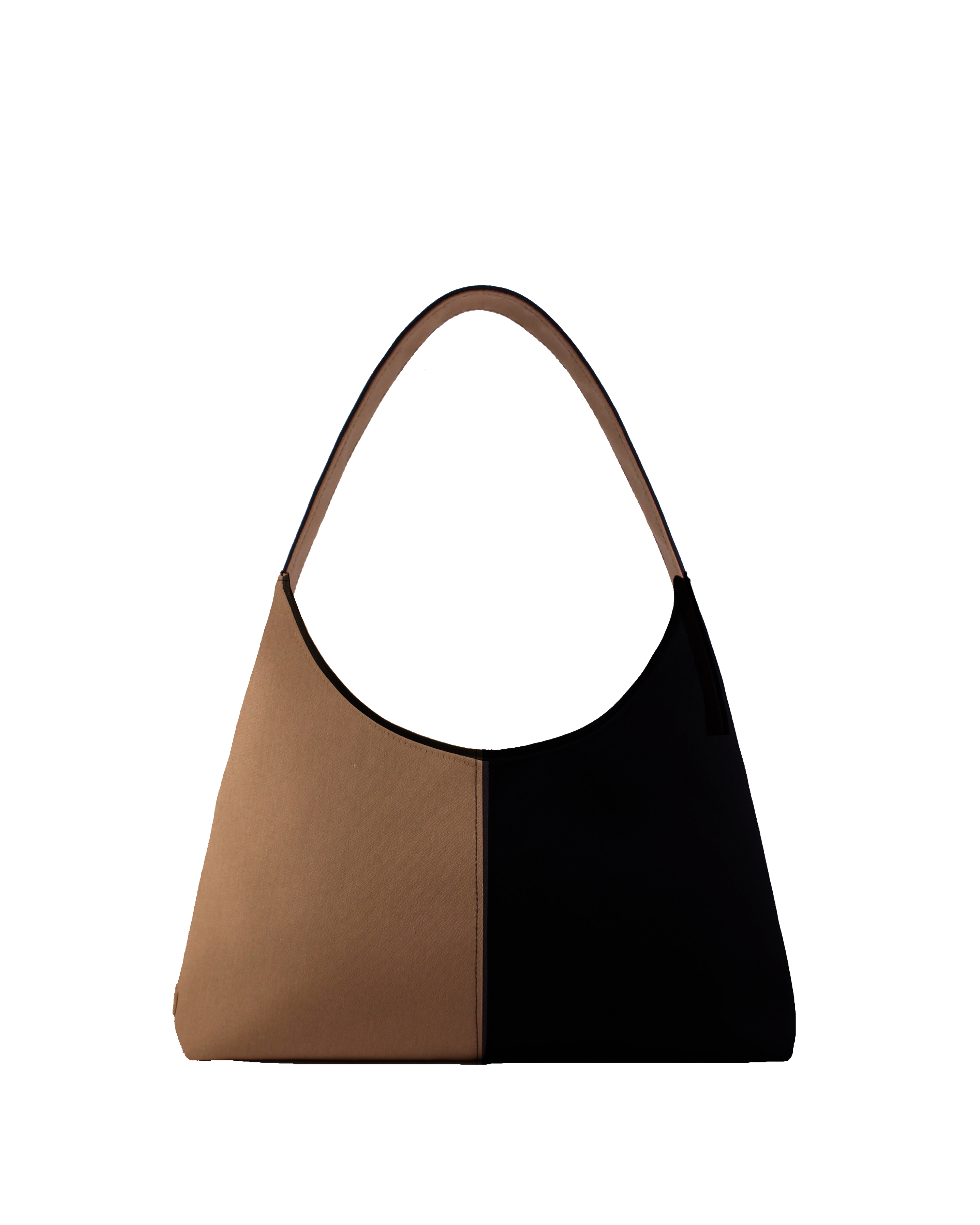 Reliée Studio - Wholesale Shoulder Bag - Women's - Bicolor moon bag - Maxi Bea2