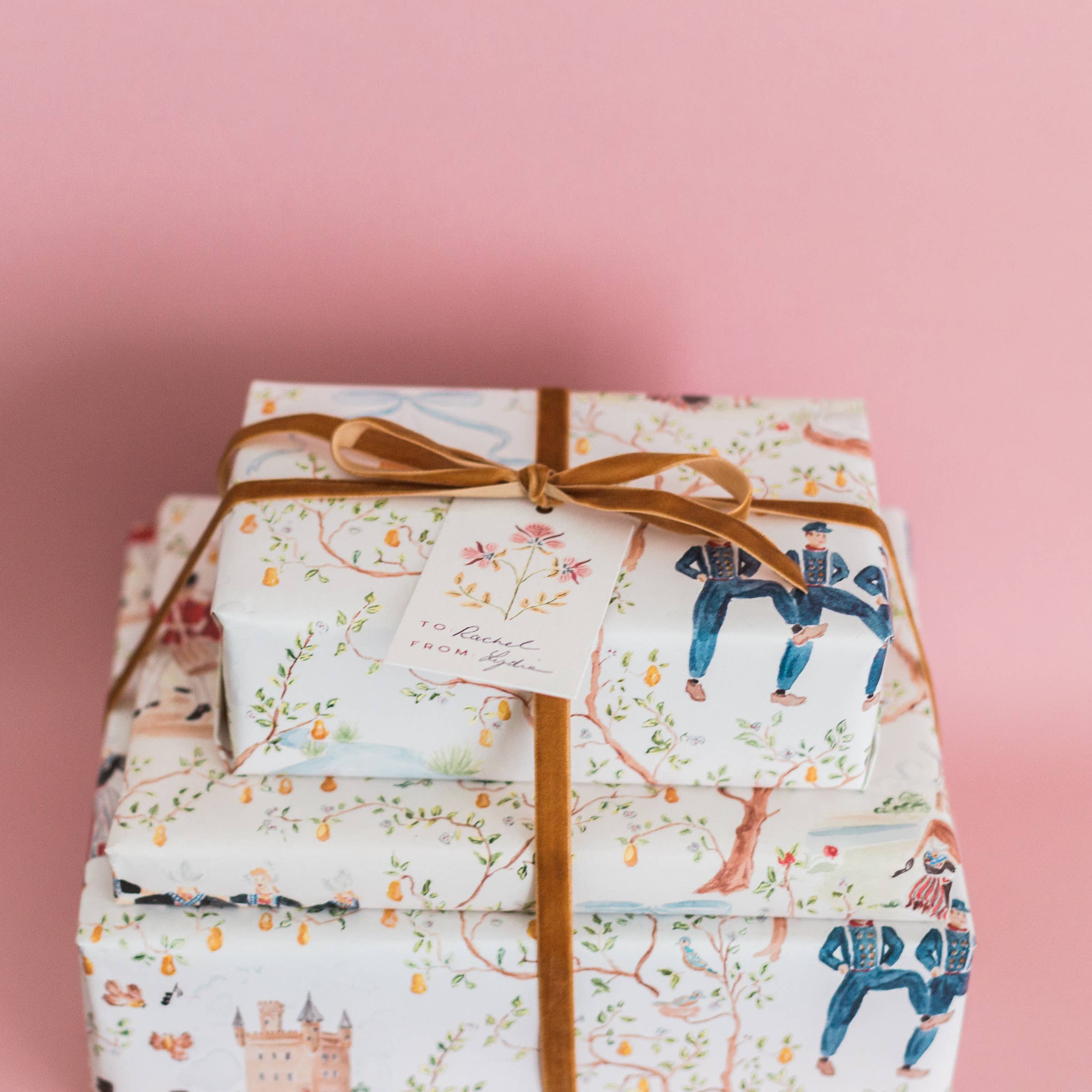 The Illustrated Life - Wholesale Gift Tag - Block Print Gift Tags - Set of 83