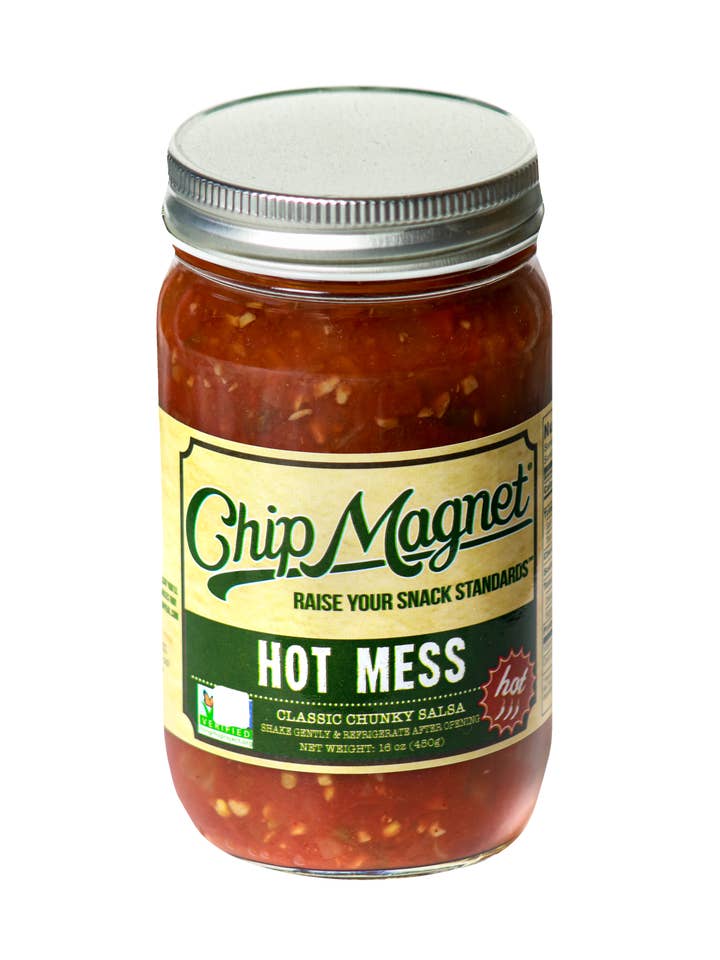 Hot Mess Spicy Salsa for wholesale by Chip Magnet Salsa