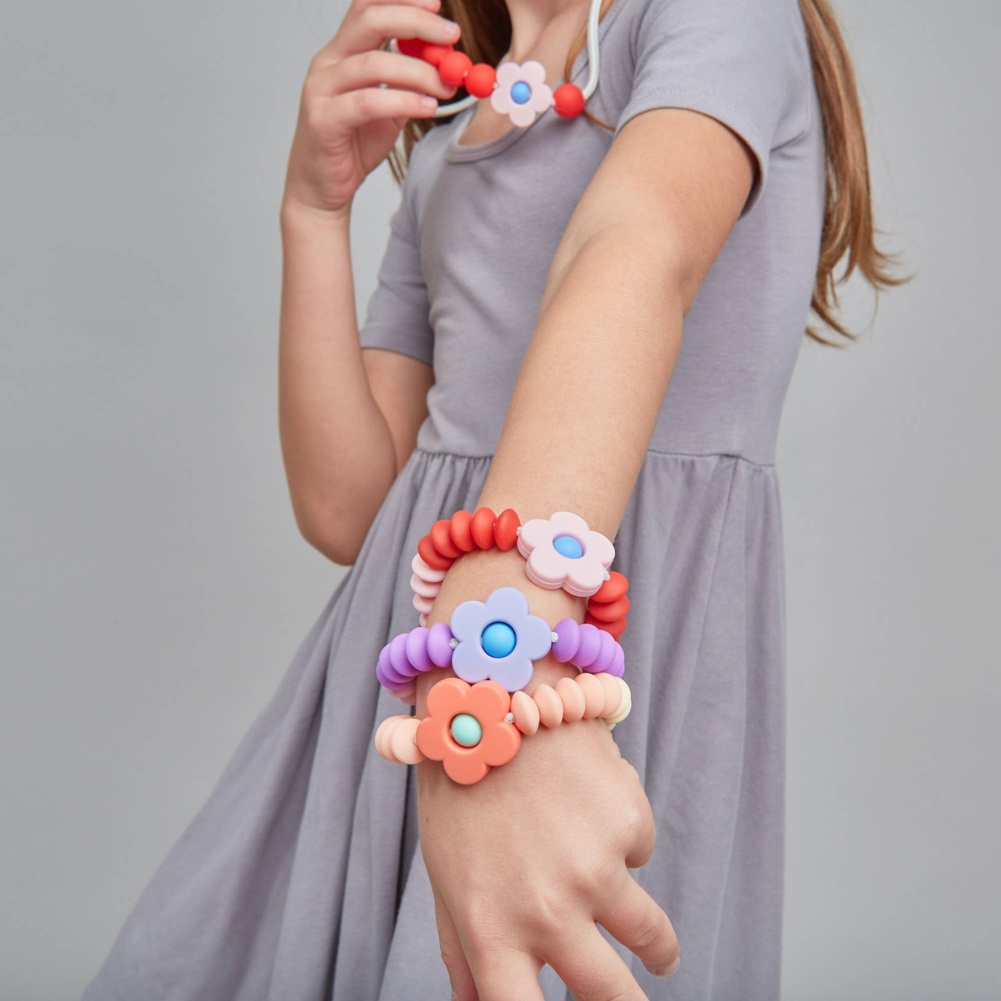 January Moon - Wholesale Beaded Bracelet - Kids - Dewdrop Daisy Sensory Bracelet1