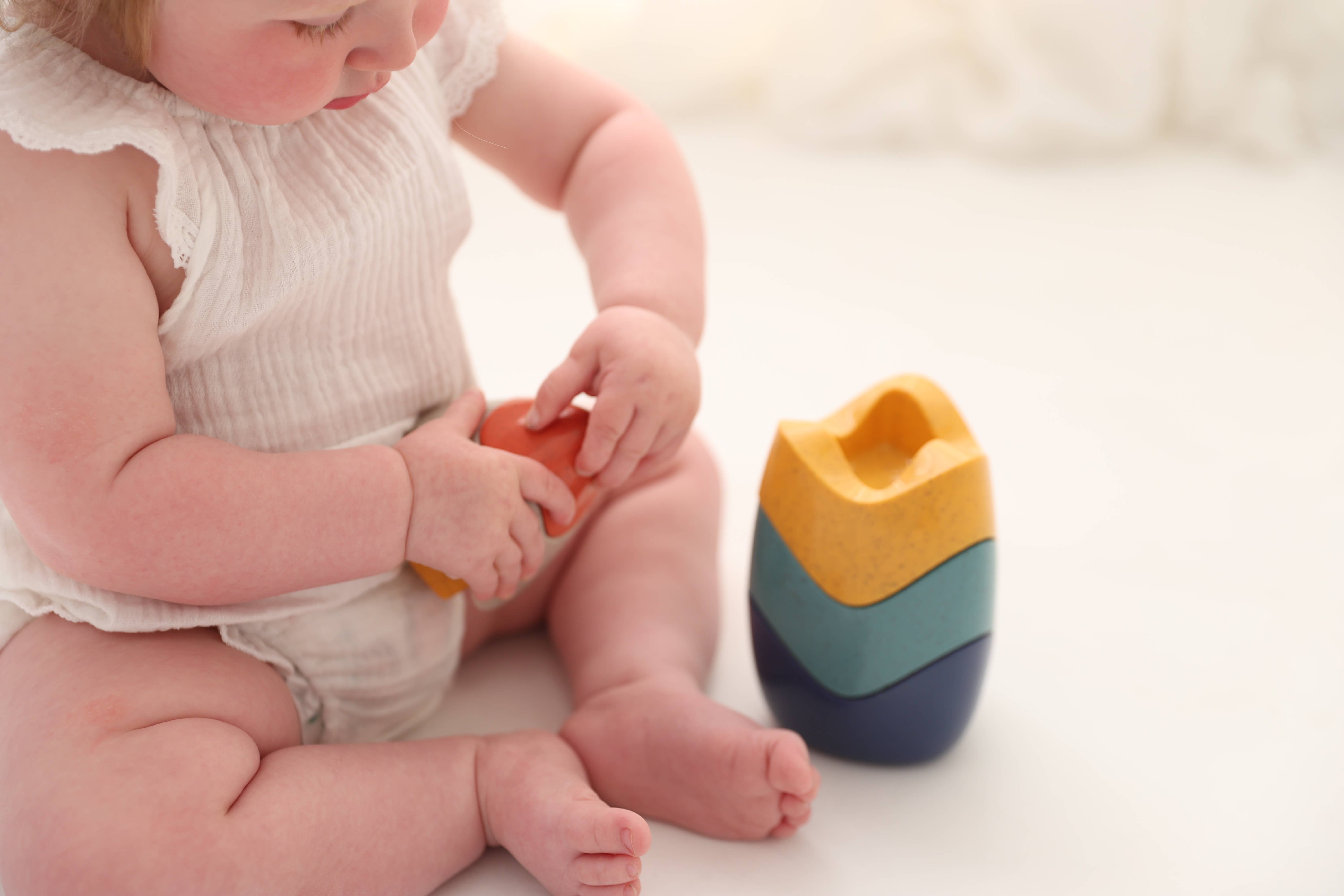 TOLO BIO - Wholesale Stacking Rings Game - Baby - Tolo Bio stacking and nesting tower2