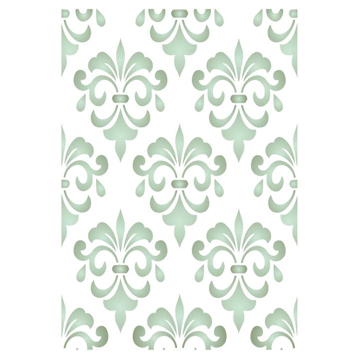 Damask Layer Stencil | Reuseable | Mylar | 1 size for wholesale by Craft Kreatively