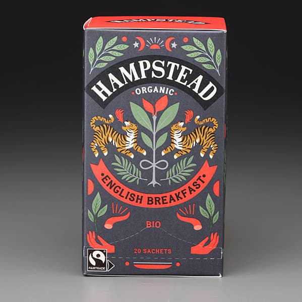 Mark T. Wendell Tea Company - Wholesale Tea Bags - Hampstead Organic English Breakfast (20 Teabags)