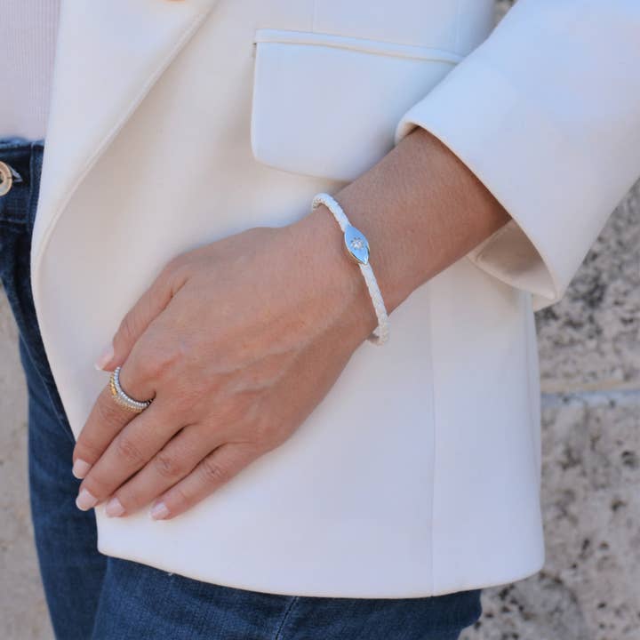 Liza Schwartz Jewelry - Wholesale Charm/Dangle Bracelet - Evil Eye Starlight Bracelet Silver - Click for more colors8