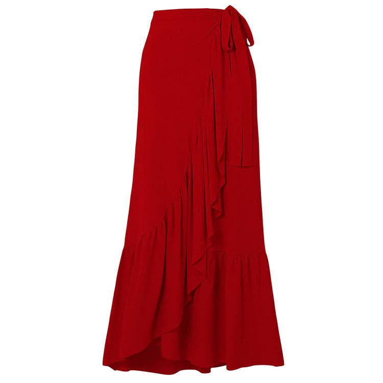 Sweetkama – wholesale Tvådelad baddräkt - Dam – Enfärgad röd ros badkläder i ett stycke Y2853