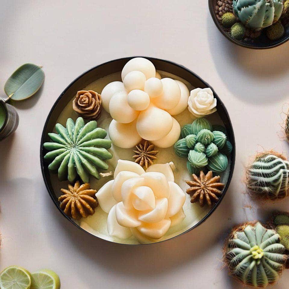 Karly’s Candles – Großhandel Geschenkkerze – Kaktus & Sukkulenten Sojakerze - Geschenk für Pflanzenliebhaber5