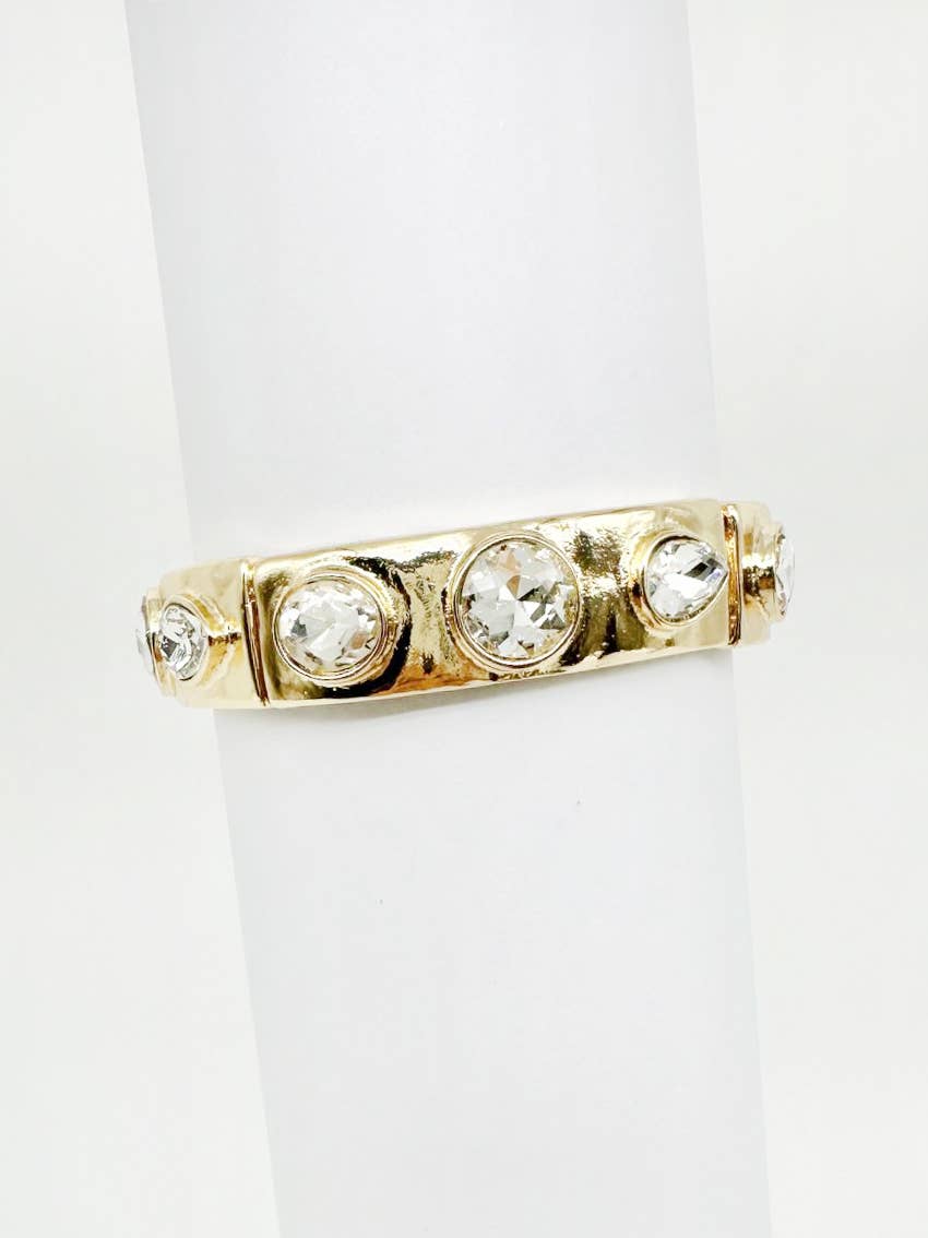 Pretty Persuasions - Vente Bracelet jonc - Bracelet extensible orné de cristaux en verre B251482