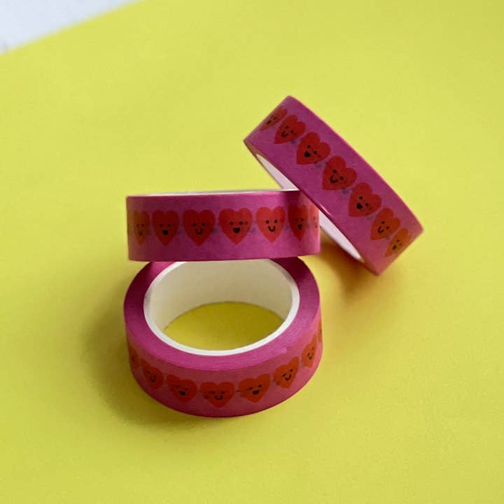 Heart Pattern Washi Tape – 15mm x 10m for wholesale by Seekprint