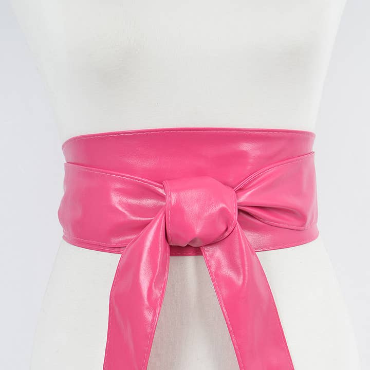 3AM BY H&D ACCESSORIES - Wholesale Belt - Women's - Faux Leather Tie Up Belt.
