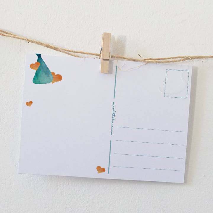 Lotte Drouen - Wholesale Baby Announcement Card - Card Hip hip hooray stork1