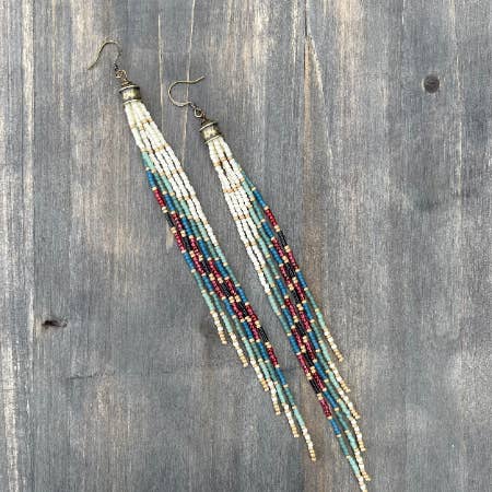 Wild Honey Pie Design - Wholesale Tassel Earrings - Long Bead Earrings, Bohemian Bead Earrings, Fringe Earrings7