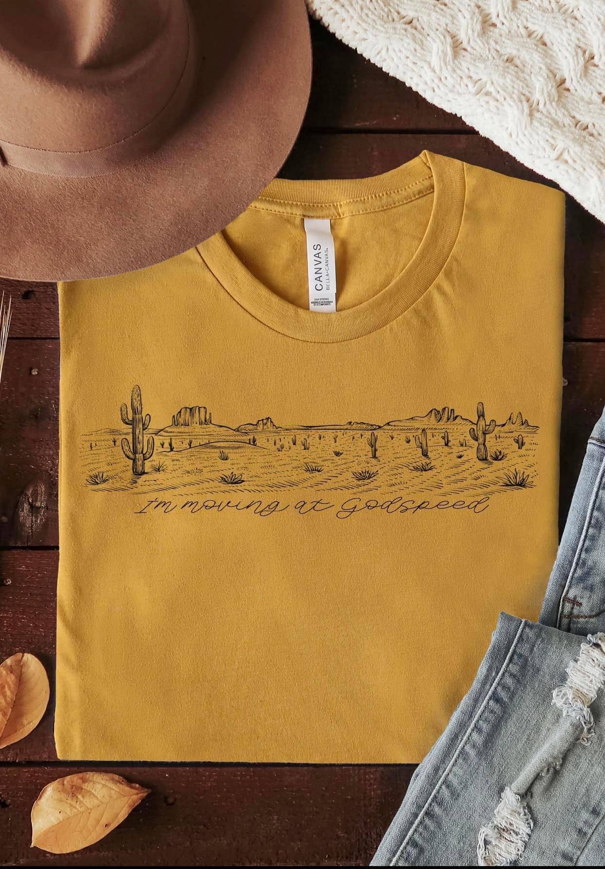 Hank & Scoot - Wholesale Screen Printed T-Shirt - Women's - Godspeed Tee