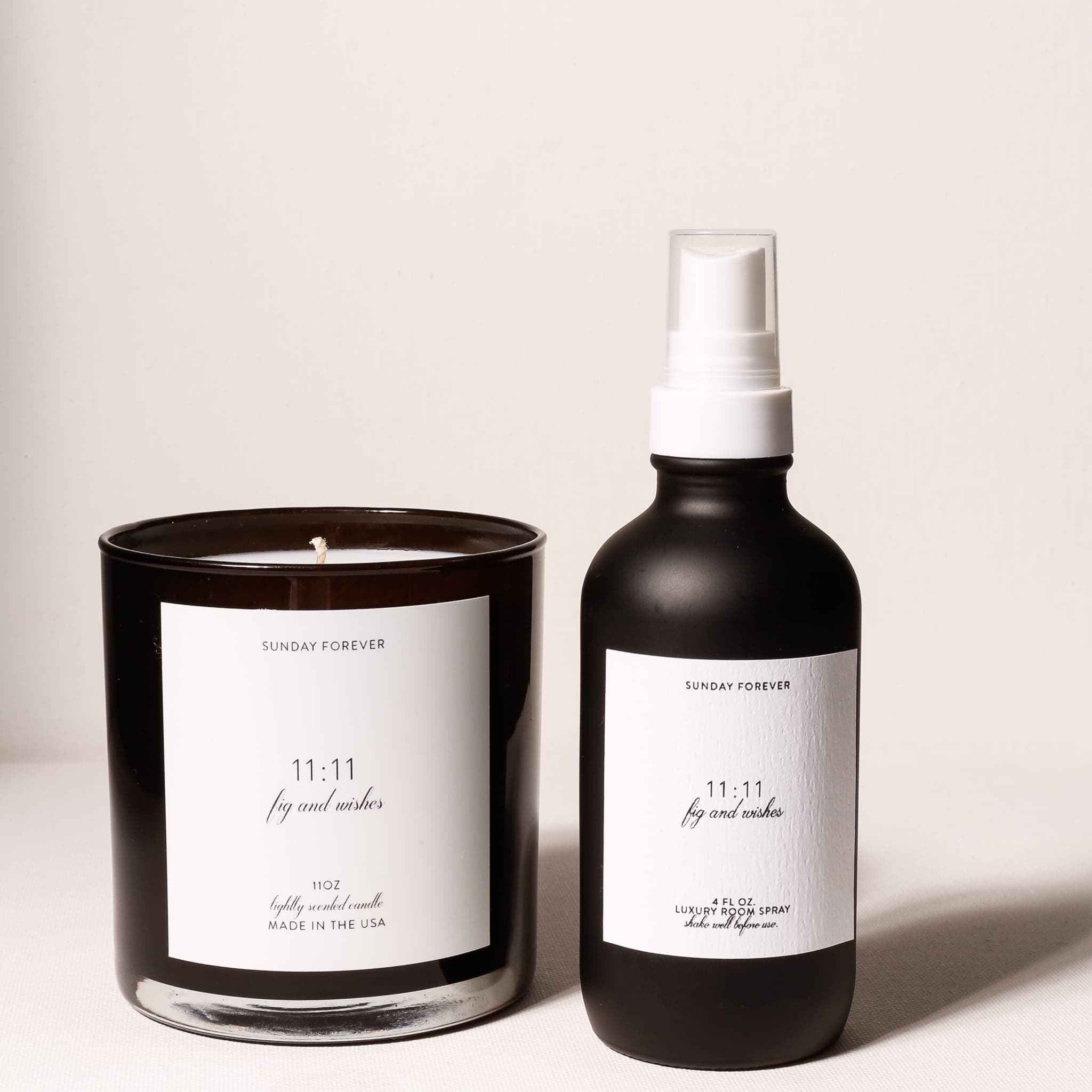 Sunday Forever - Wholesale Jar/Filled Candle - 11 11 Luxury Candle with Deep Fig and White Woods2