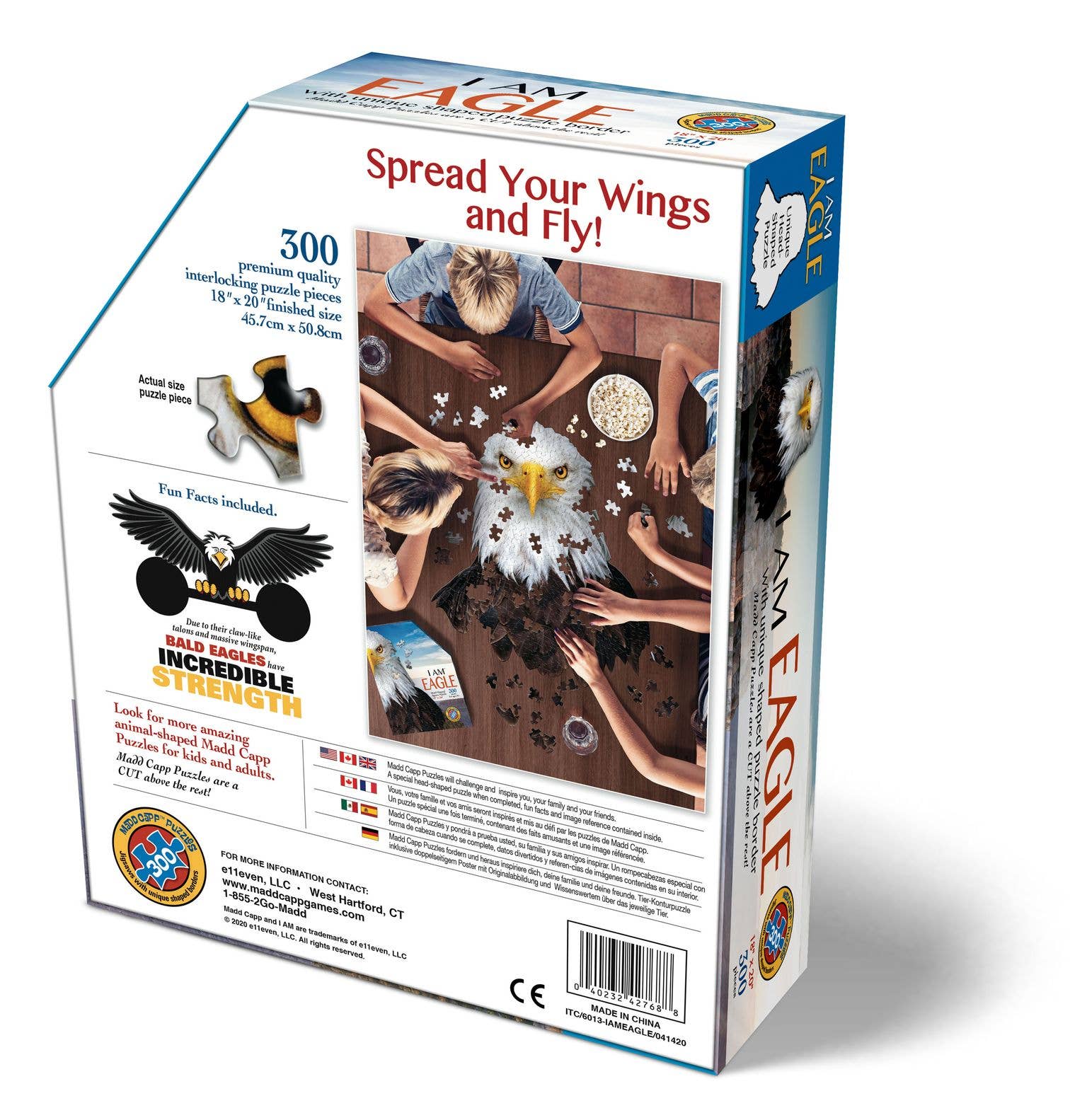 Madd Capp Games & Puzzles - Wholesale Puzzle - Adult - I AM Eagle 300 piece jigsaw puzzle - gift2