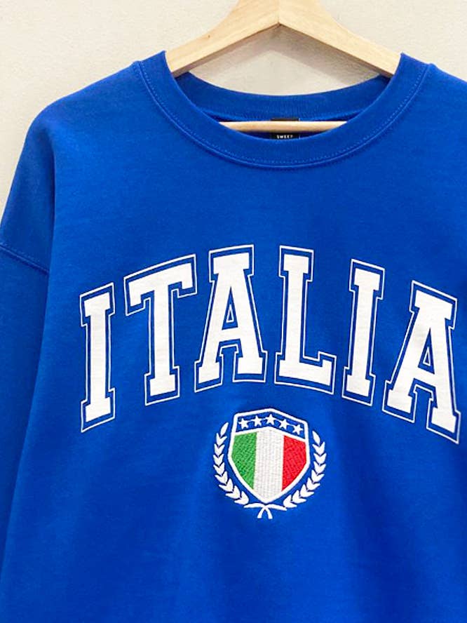 Sweat-shirt brodé Italie pour la vente par Sweet Claire
