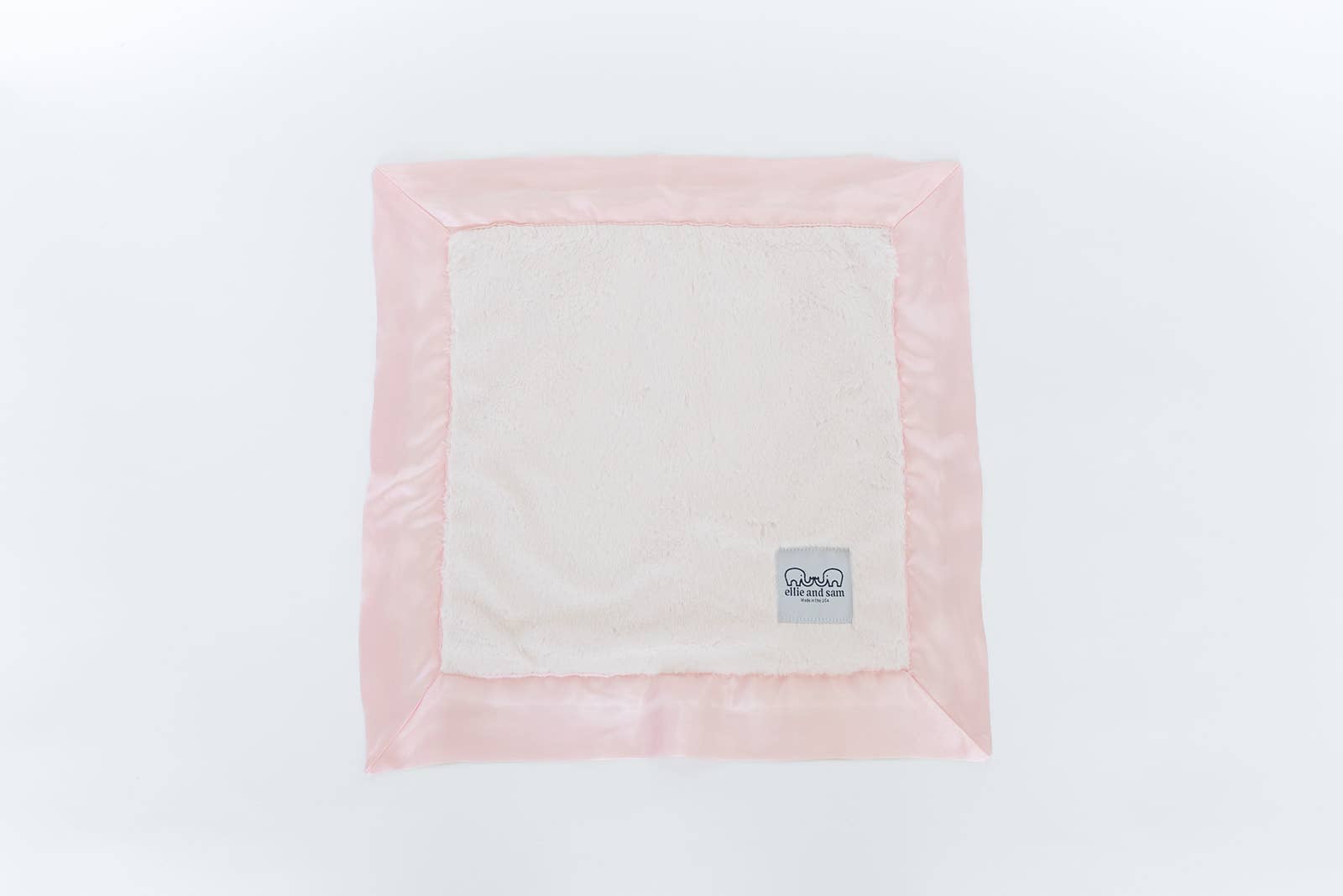 ellie and sam – wholesale Gosefilt - Baby – Lyxig Satinbård Snuttefilt - Rosa2