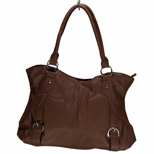 Fashionable Handbag Betty, Brown for wholesale by EHAWA