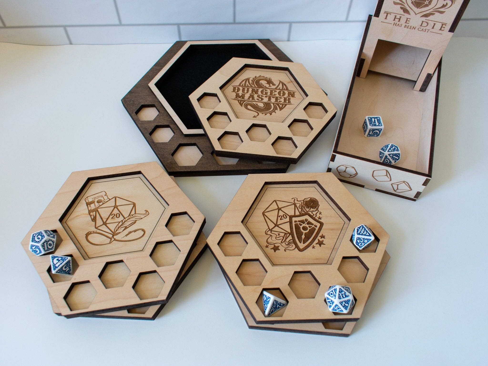 Freckled Lion Workshop - Wholesale Dice - D&D Dice Tray Coasters, 23 Choices (14 Classes + Others)8