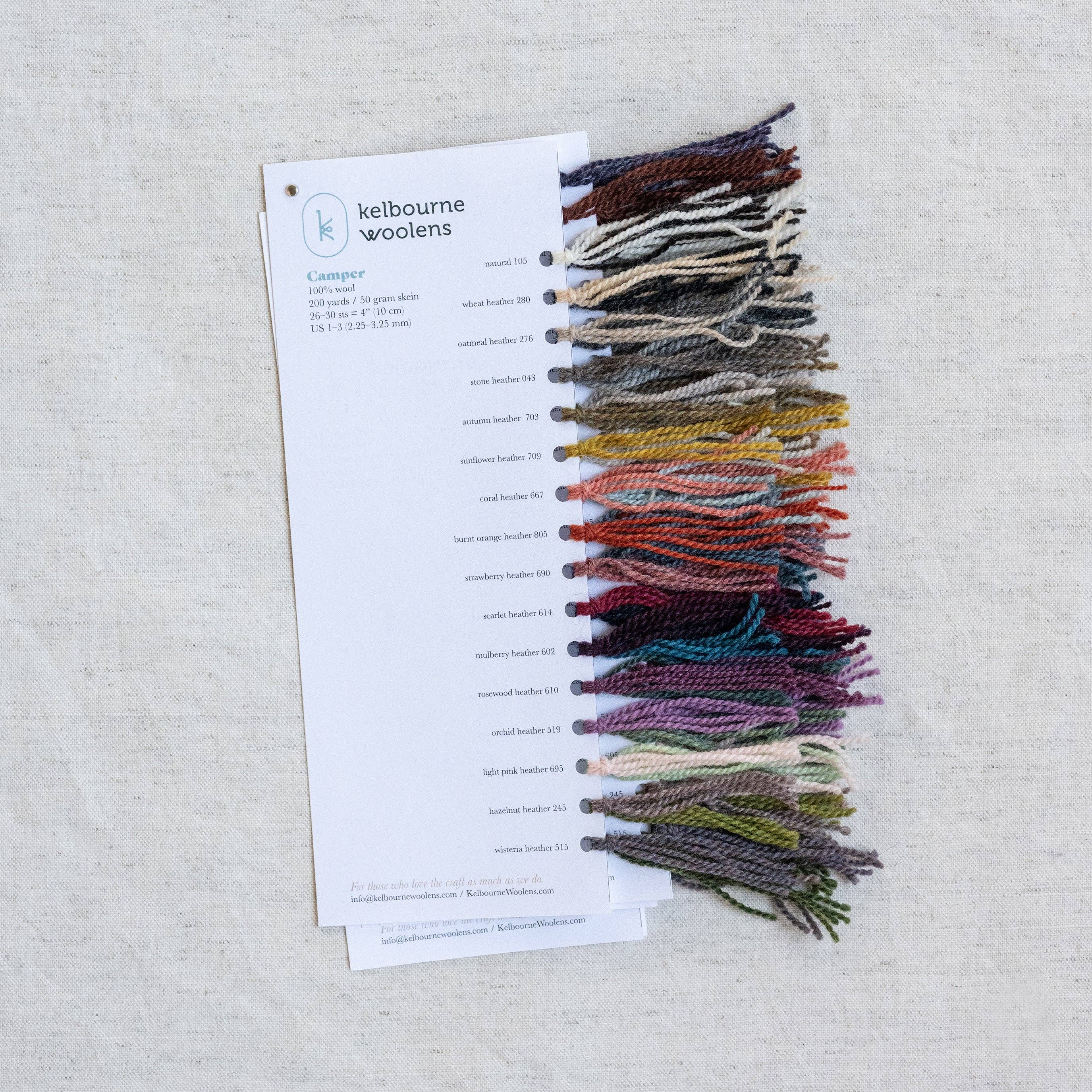 Kelbourne Woolens - Wholesale Yarn - Color Cards1