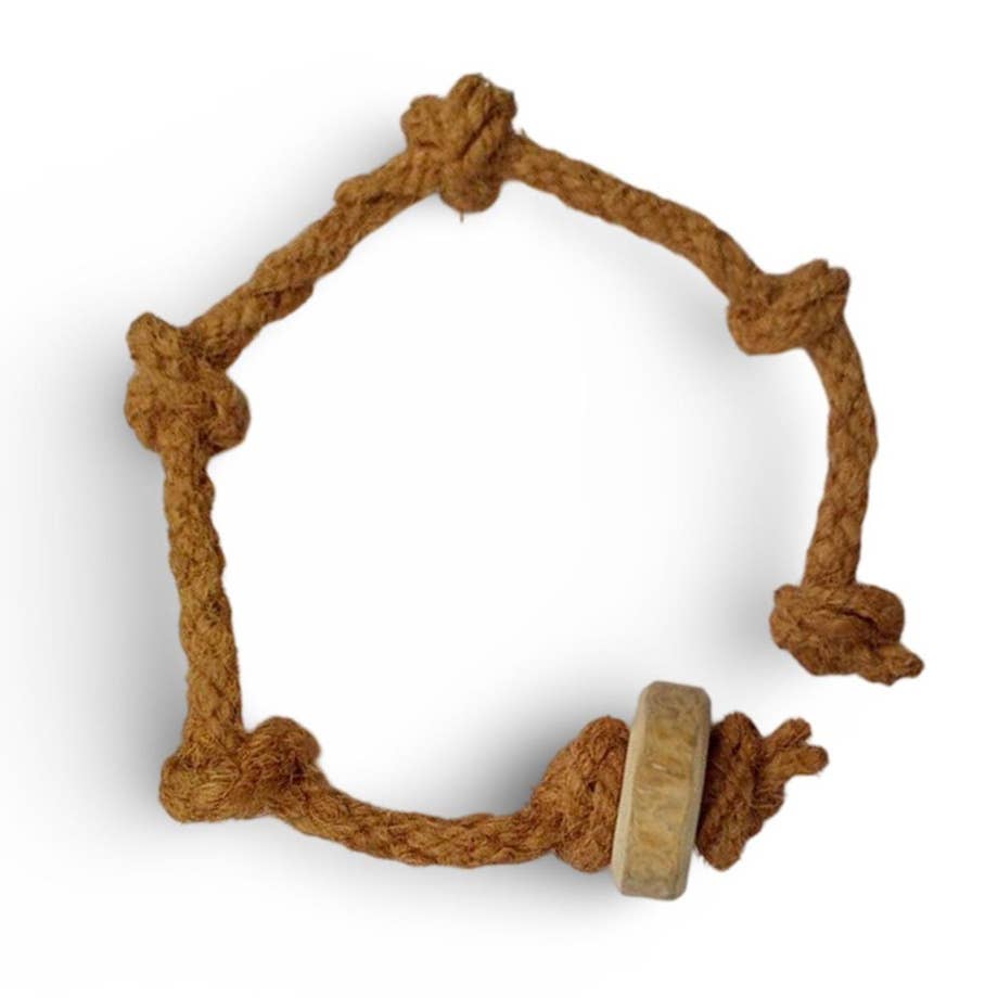 United Pet Brands – wholesale Pet chew toy – Dog – Coffee Wood & Coconut Rope Chew Toy for Dogs1