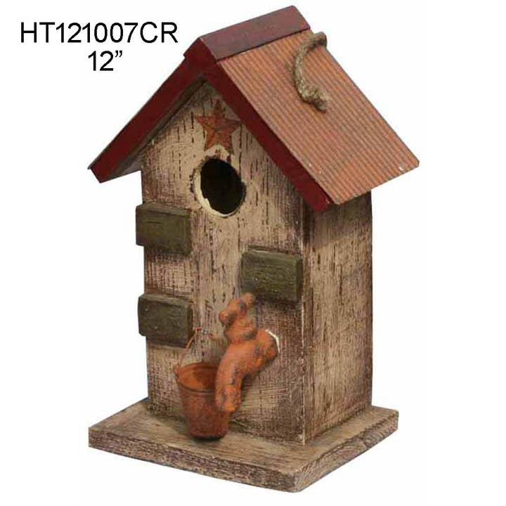 Décoration d'intérieur rustique pour nichoir à oiseaux de 12 po pour la vente par Tellon Investment & Trade