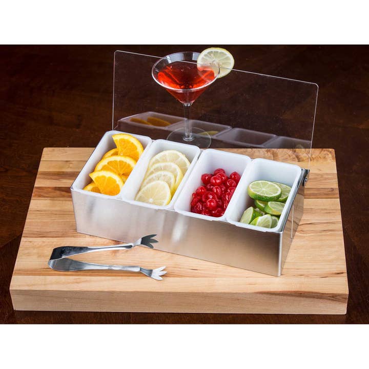 TableCraft Products Company - Wholesale Bar Tool - Bar Caddy, Includes: Holder, (4) Inserts & Tongs3