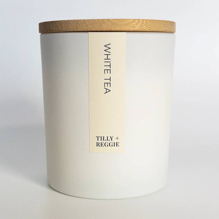 Tilly + Reggie - Wholesale Jar/Filled Candle - Soy Wax Candles | Classic Collection | White Tea