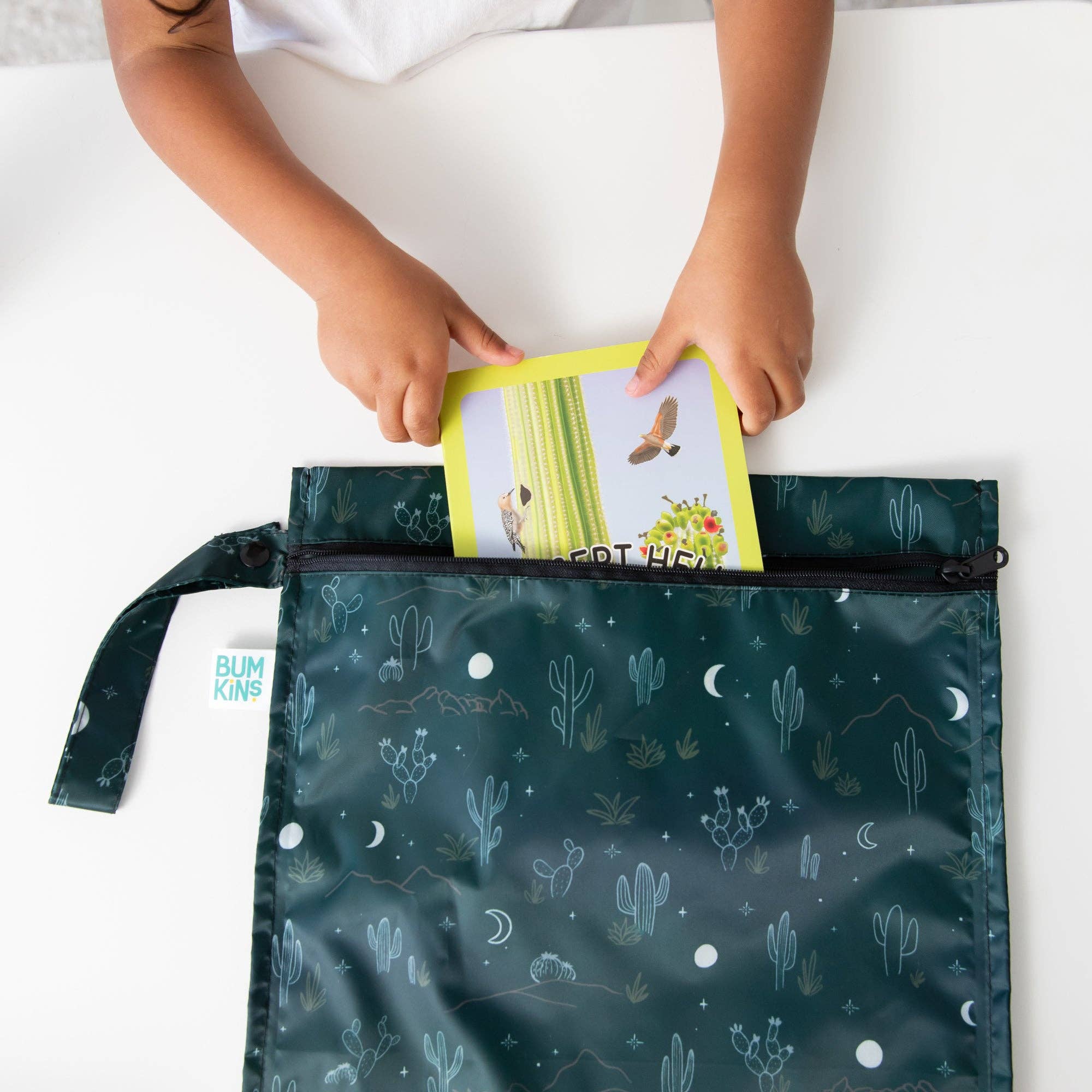 Bumkins - Vente Sac étanche - Enfant et bébé - Sac imperméable : Cactus étoilé11