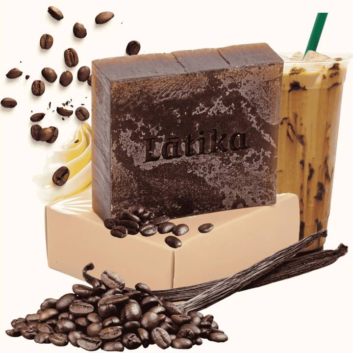 Latika Beauty - Vendita all'ingrosso Saponette - Sapone naturale al caffè del mattino - Scrub al caffè7