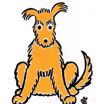 Yellow Dog - Birthday Card for wholesale by Laughing Elephant