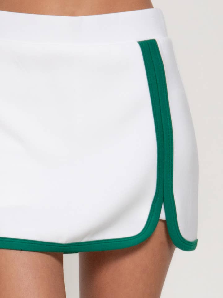 Elastische taille zachte scuba minirok met binnenbroekje voor wholesale door Active Basic | Active USA