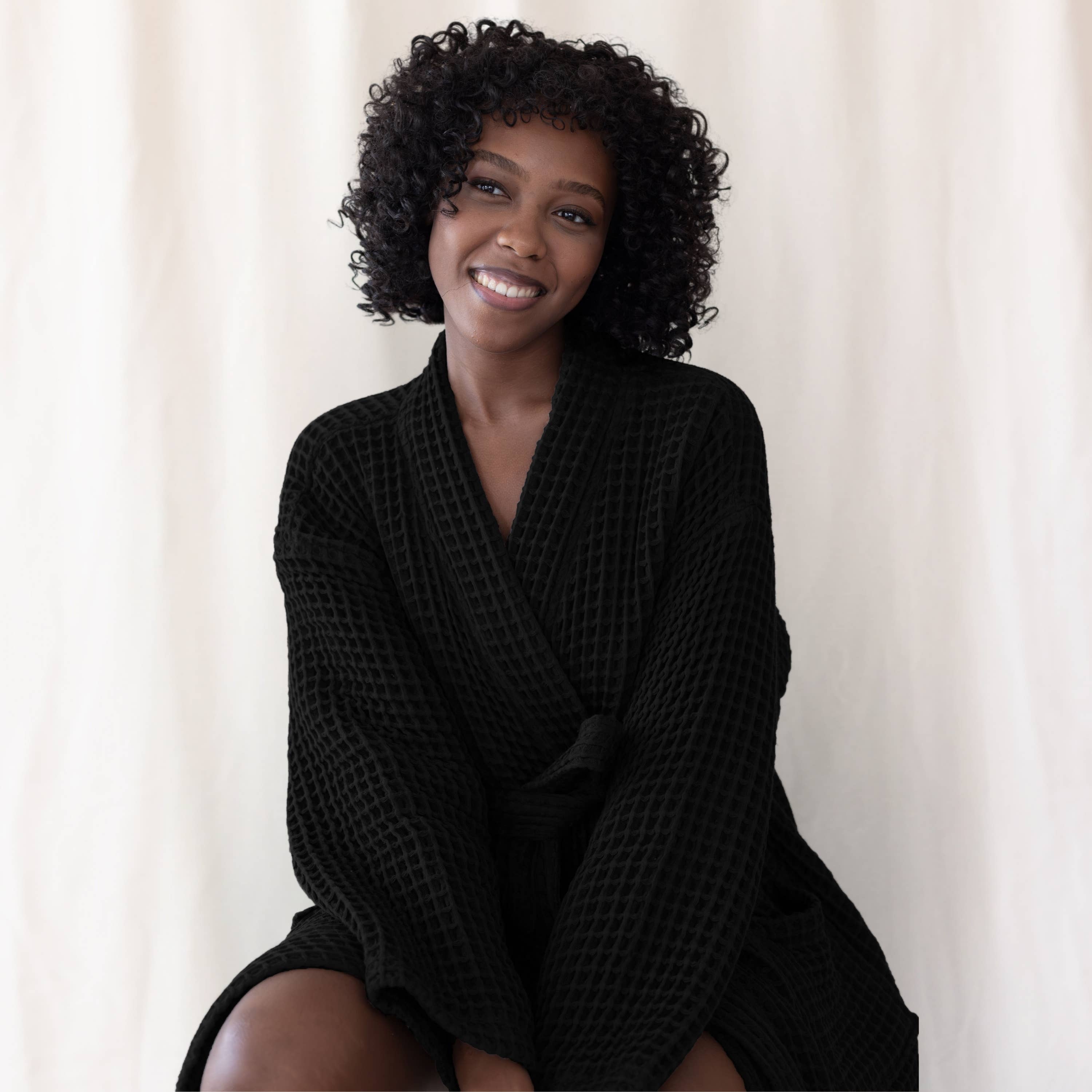 Vivamaison - Wholesale Robe - Unisex - Luxurious Waffle Kimono Bathrobe, 100% Cotton, Unisex Style63