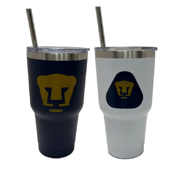 Pumas UNAM de La Liga MX Lot de 2 gobelets en acier inoxydable pour hydratation, 30 oz pour la vente par Simran International