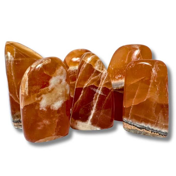 Honey Calcite Fri Form for engroshandel hos Crystal Magick Wholesale Ltd