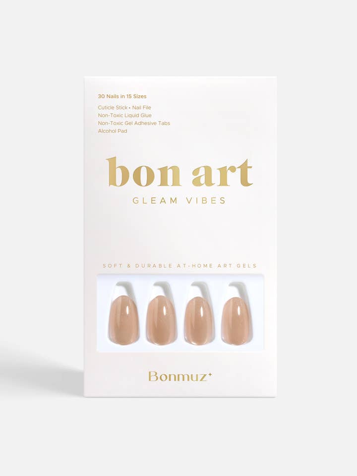 Moonlit Quartz | Soft & Durable Press-On Nails for wholesale by Bonmuz