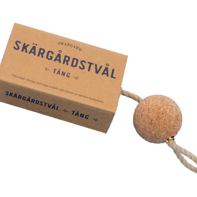 Skargard - Wholesale Bar Soap - Skärgårdstvål Tång soap bar w. cork float (Seaweed)4