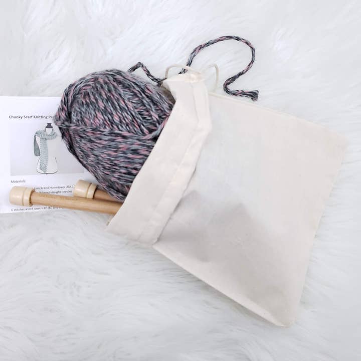 RamsGirl Design - Wholesale Knitting/Crochet Supplies - Chunky Scarf Beginner Knitting Kit4
