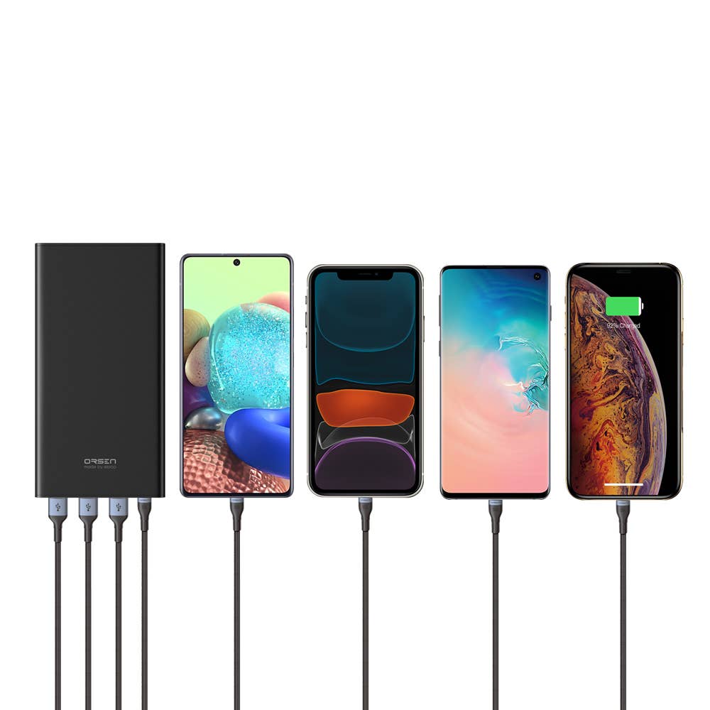 Sland - Wholesale Power Adapter - Power Bank ORSEN E43, PD20W, 25000mAh, Black5