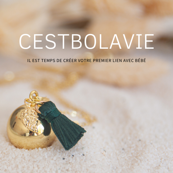 CESTBOLAVIE - Wholesale Halskettinghanger - Cancún zwangerschapsbola verguld 18 mm1