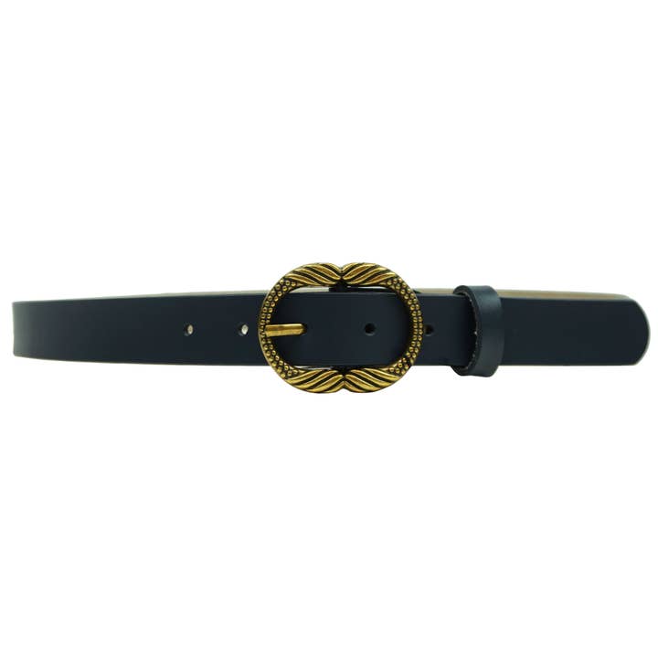 Anais - Wholesale Belt - Women's - Solid belt with golden buckle CT35574
