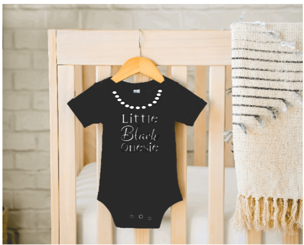 B4homemade, LLC - Wholesale Bodysuit (Non-Footed) - Baby - Little Black Onesie Baby Onesie0