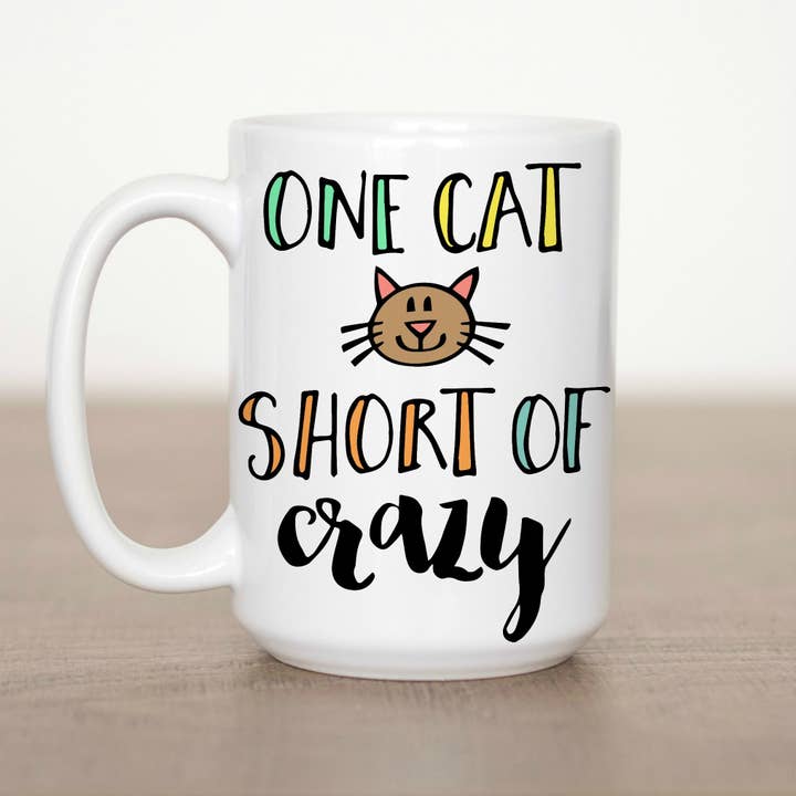 Eine Cat Short von Crazy Tasse mit 15 ml für den Großhandel von Love You a Latte Shop